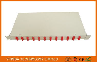 Optical Fiber Rack Mounted ODF Patch Panel 19 Inch 24 Ports Cold Rolled Steel 1.0mm