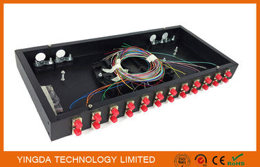 Pre-assembly 24 Port 24 Fibers FC ODF Patch Panel 1U Rack Cabinet Enclosure